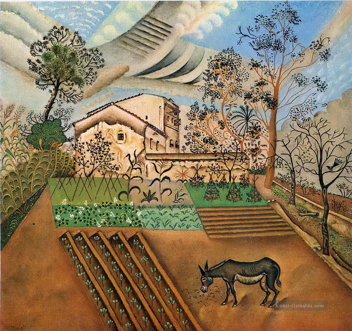 Der Gemüsegarten mit Esel Joan Miró Ölgemälde
